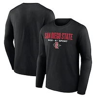 Men's Black San Diego State Aztecs Authentic Pick-A-Sport Long Sleeve T-Shirt