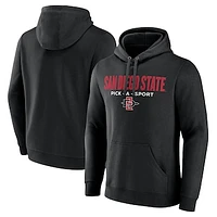 Men's Black San Diego State Aztecs Authentic Pick-A-Sport Pullover Hoodie