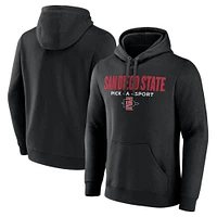 Men's Black San Diego State Aztecs Authentic Pick-A-Sport Pullover Hoodie