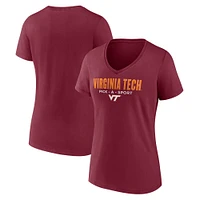 Women's Maroon Virginia Tech Hokies Authentic Pick-A-Sport V-Neck T-Shirt