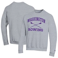 Men's Champion Washington Huskies Rowing Oars Eco Powerblend Pullover Sweatshirt