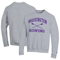 Men's Champion Washington Huskies Rowing Oars Eco Powerblend Pullover Sweatshirt