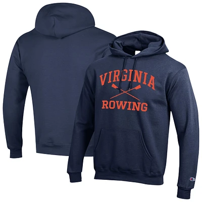 Men's Champion Navy Virginia Cavaliers Rowing Eco Powerblend Pullover Hoodie