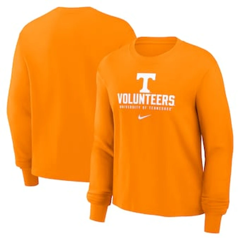 Women's Nike Tennessee Orange Volunteers Primetime University Boxy Long Sleeve T-Shirt