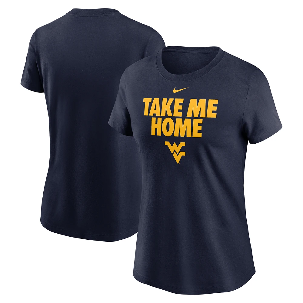 Women's Nike Navy West Virginia Mountaineers Local Ultimate Chant T-Shirt