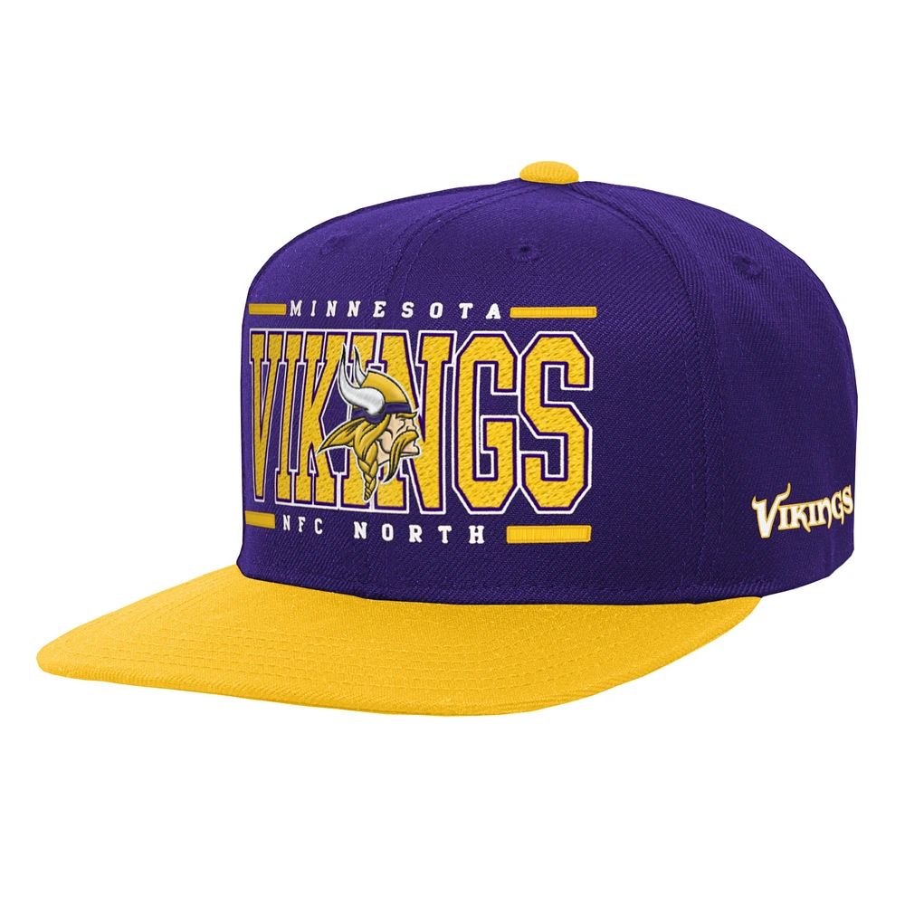 Youth Purple Minnesota Vikings Retro Deadstock Snapback Hat