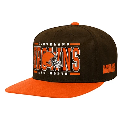 Youth Brown Cleveland Browns Retro Deadstock Snapback Hat