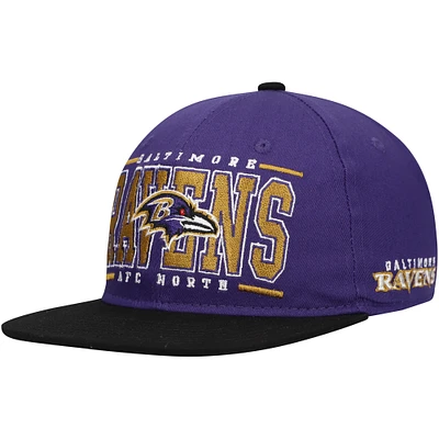 Youth Purple Baltimore Ravens Retro Deadstock Snapback Hat