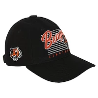 Youth Black Cincinnati Bengals Retro Wooly Adjustable Hat