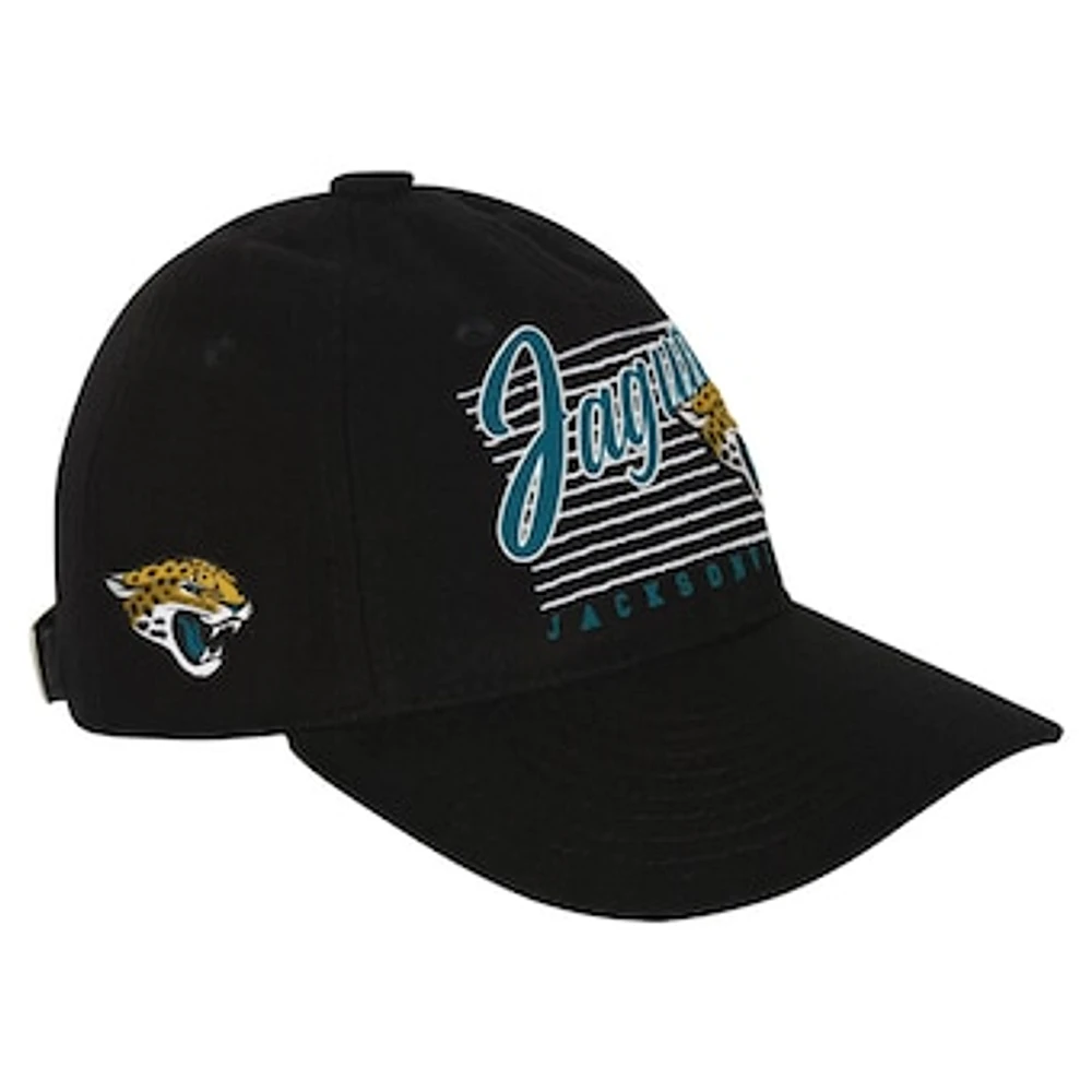 Youth Black Jacksonville Jaguars Retro Wooly Adjustable Hat