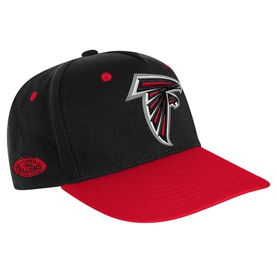 Youth Black/Red Atlanta Falcons Pro-Sport Precurved Structured Adjustable Hat