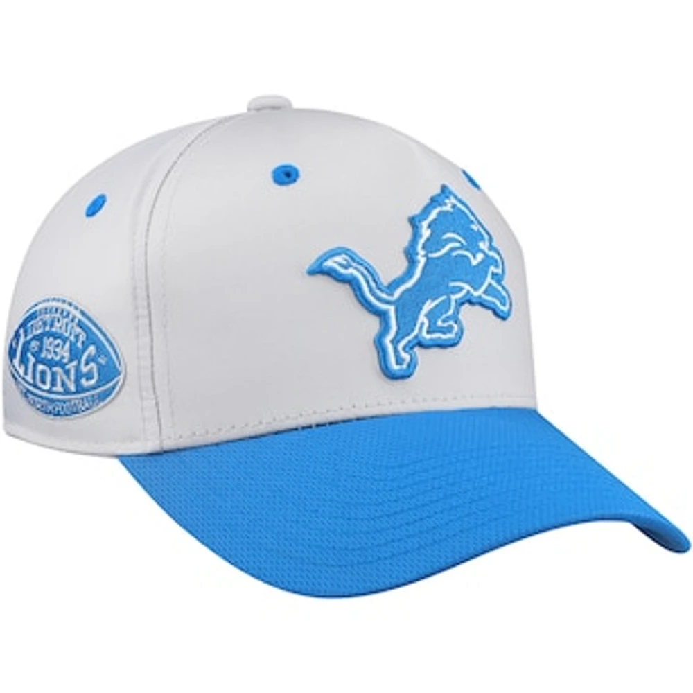 Youth Silver/Blue Detroit Lions Pro-Sport Precurved Structured Adjustable Hat