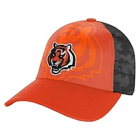 Youth Orange/Black Cincinnati Bengals Combine Two-Tone Adjustable Hat