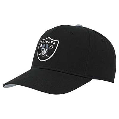 Youth Black Las Vegas Raiders Team Pre-Curved Adjustable Hat