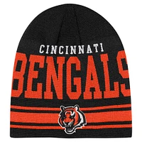 Youth Black Cincinnati Bengals Retro Knit Beanie