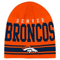 Youth Orange Denver Broncos Retro Knit Beanie