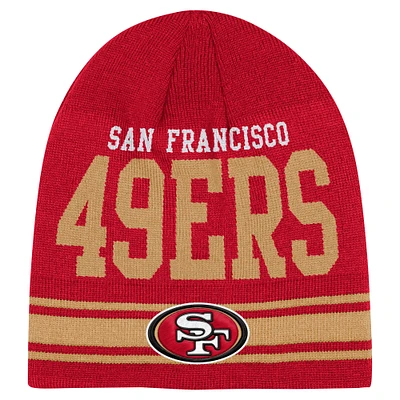 Youth Scarlet San Francisco 49ers Retro Knit Beanie