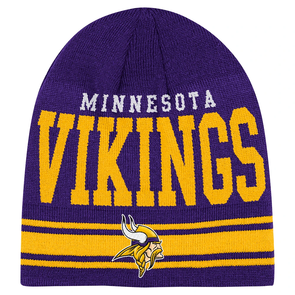 Youth Purple Minnesota Vikings Retro Knit Beanie