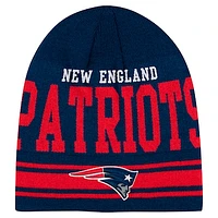 Youth Navy New England Patriots Retro Knit Beanie