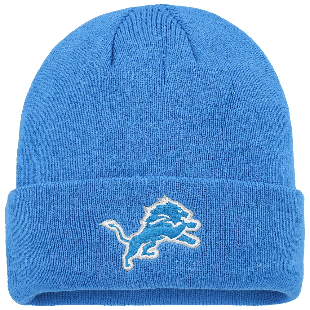 Youth Blue Detroit Lions Basic Cuffed Knit Hat