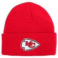 Youth Red Kansas City Chiefs Basic Cuffed Knit Hat