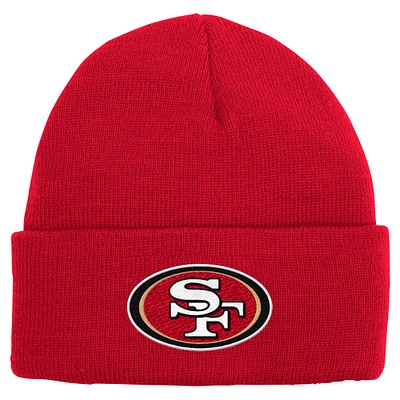 Youth Scarlet San Francisco 49ers Basic Cuffed Knit Hat