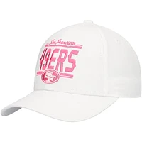 Girls Youth San Francisco 49ers All White Structured Adjustable Hat