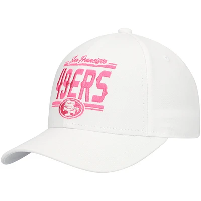 Girls Youth San Francisco 49ers All White Structured Adjustable Hat