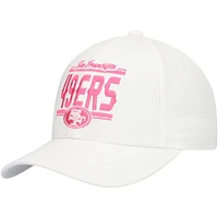 Girls Youth San Francisco 49ers All White Structured Adjustable Hat