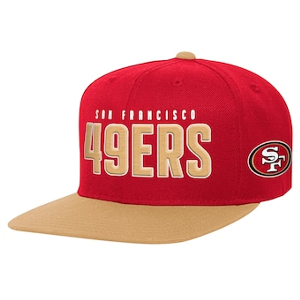 Preschool Scarlet/Gold San Francisco 49ers Lock Up Snapback Hat