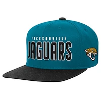 Preschool Teal/Black Jacksonville Jaguars Lock Up Snapback Hat