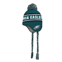 Preschool Midnight Green Philadelphia Eagles Jacquard Tassel Knit Hat with Pom