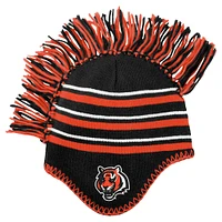 Preschool Black Cincinnati Bengals Mohawk Stripe Knit Hat