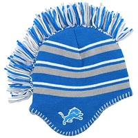 Preschool Blue Detroit Lions Mohawk Stripe Knit Hat