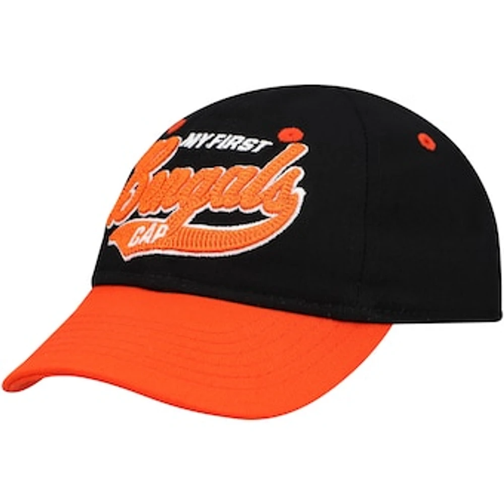 Infant Black/Orange Cincinnati Bengals My First Tail Sweep Slouch Flex Hat