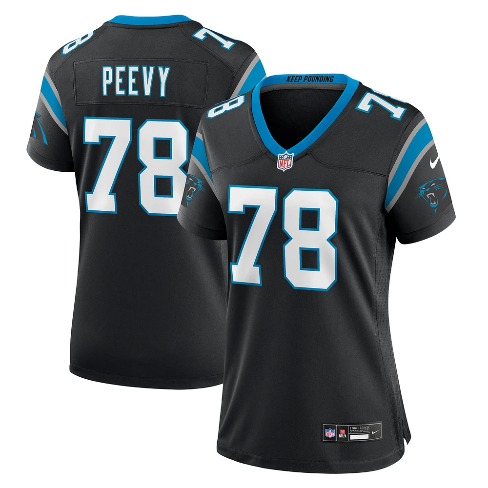 Women's Nike Jayden Peevy  Black Carolina Panthers Game Jersey