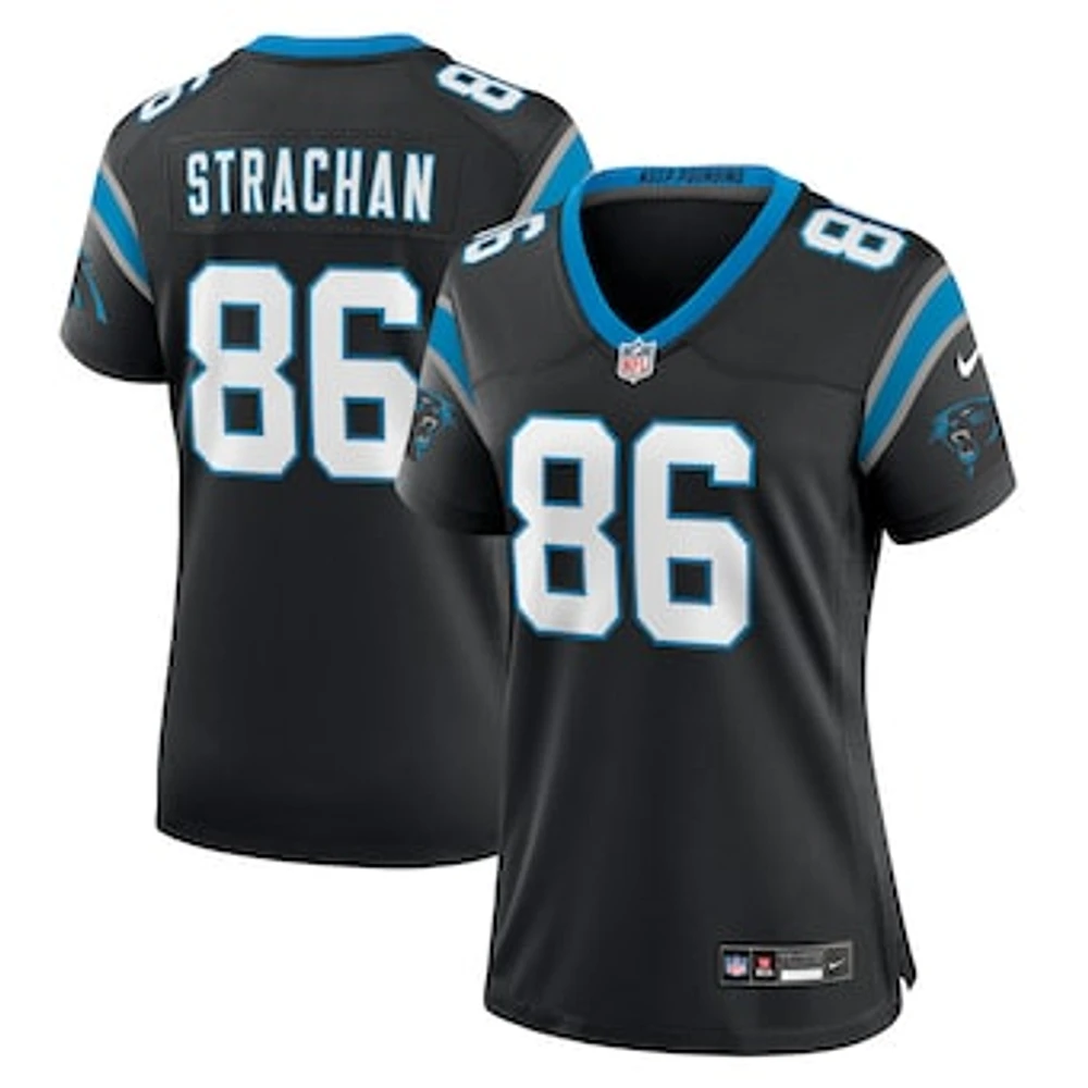 Women's Nike Mike Strachan  Black Carolina Panthers Game Jersey