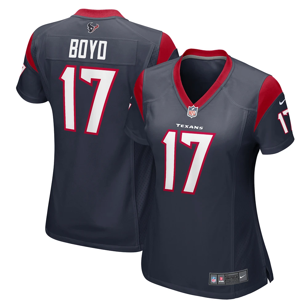 Women's Nike Kris Boyd  Navy Houston Texans Game Jersey