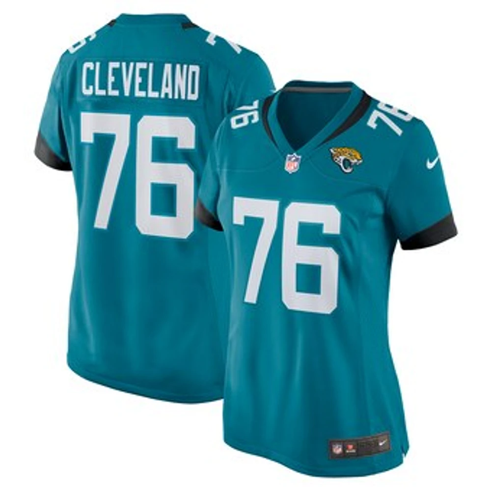 Women's Nike Ezra Cleveland  Teal Jacksonville Jaguars Game Jersey