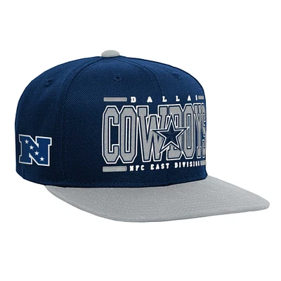 Youth Navy Dallas Cowboys Retro Deadstock Snapback Hat