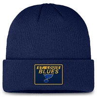 Men's Fanatics Navy St. Louis Blues Authentic Pro Cuffed Knit Hat