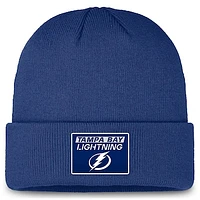 Men's Fanatics Blue Tampa Bay Lightning Authentic Pro Cuffed Knit Hat