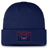 Men's Fanatics Navy Washington Capitals Authentic Pro Cuffed Knit Hat