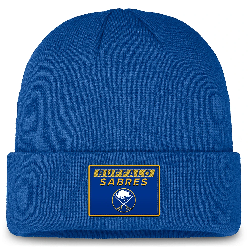 Men's Fanatics Royal Buffalo Sabres Authentic Pro Cuffed Knit Hat