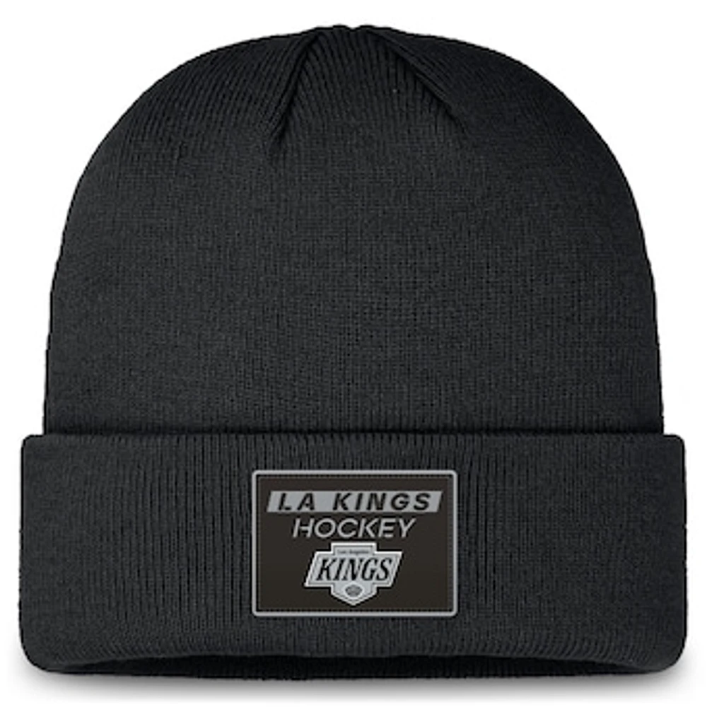 Men's Fanatics Black Los Angeles Kings Authentic Pro Cuffed Knit Hat