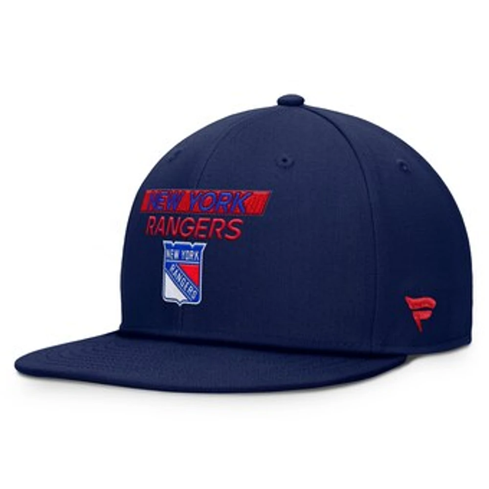 Men's Fanatics Navy New York Rangers Authentic Pro Prime Snapback Hat