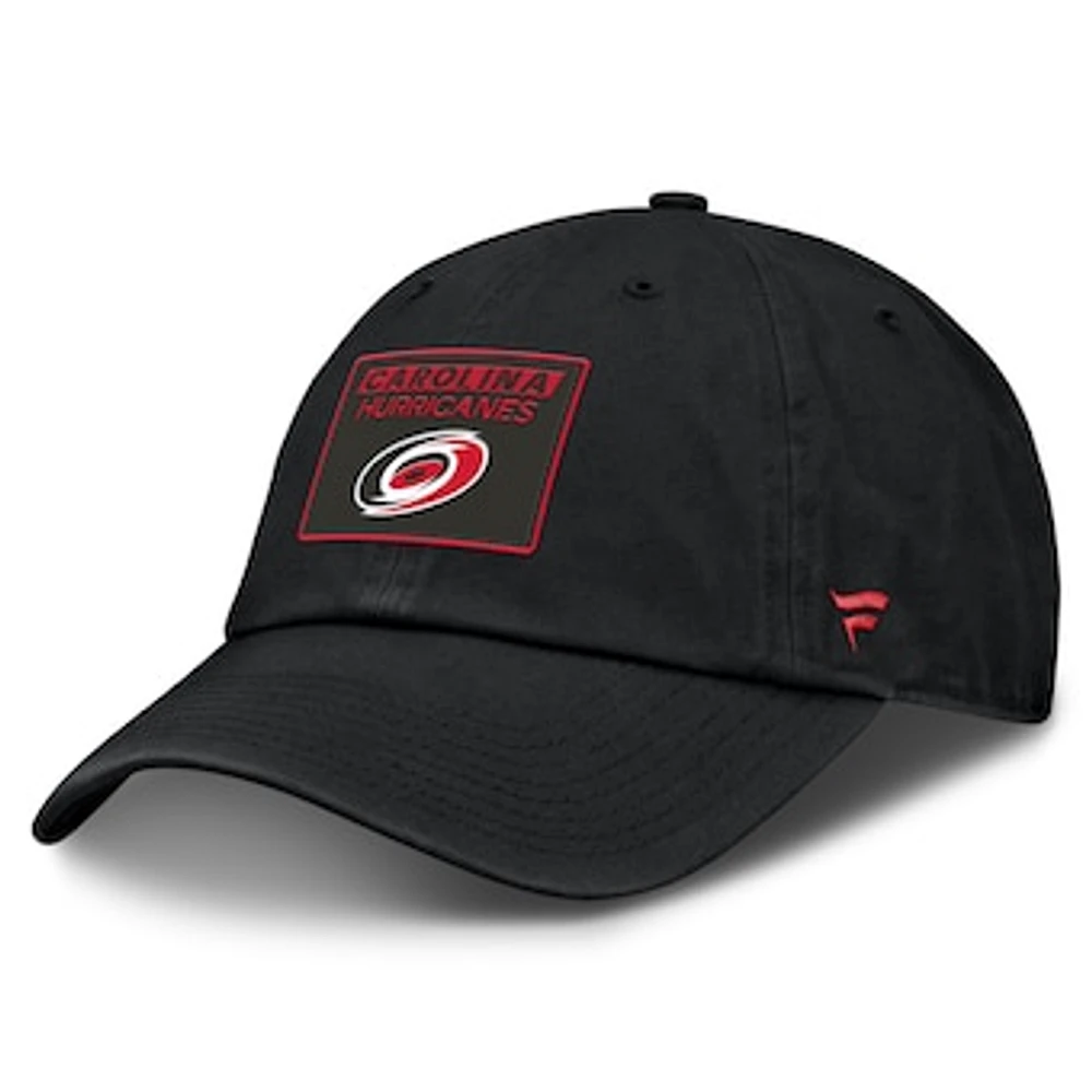 Men's Fanatics Black Carolina Hurricanes Authentic Pro Prime Adjustable Hat