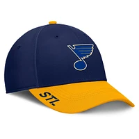 Men's Fanatics Navy/Gold St. Louis Blues Authentic Pro Rink Flex Hat