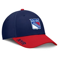 Men's Fanatics Navy/Red New York Rangers Authentic Pro Rink Flex Hat