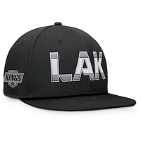 Men's Fanatics Black Los Angeles Kings Authentic Pro Rink Snapback Hat